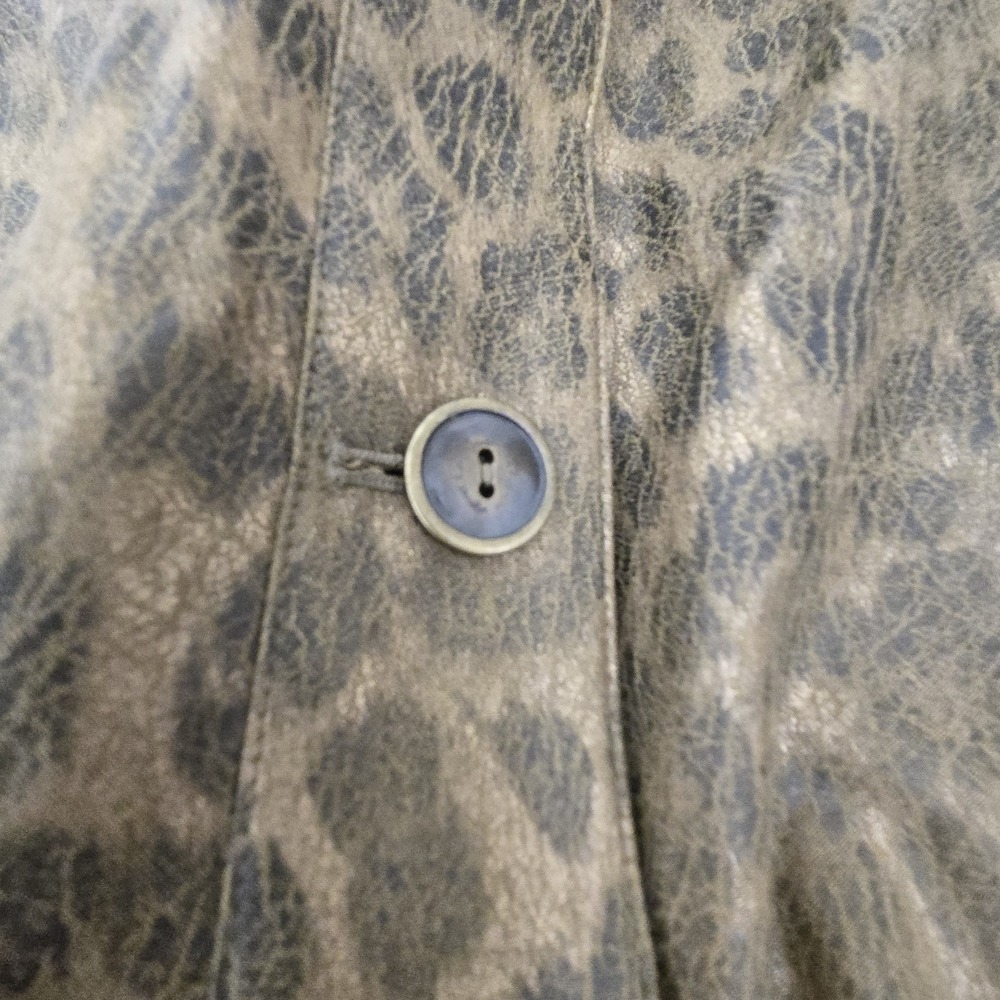 Susan Graver Style 1X Reversible Jacket Animal Print Brown - Picture 4 of 6